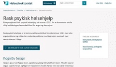 Skjermbilde Rask psykisk helsehjelp